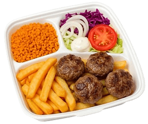 Assiette 4 boulettes maison